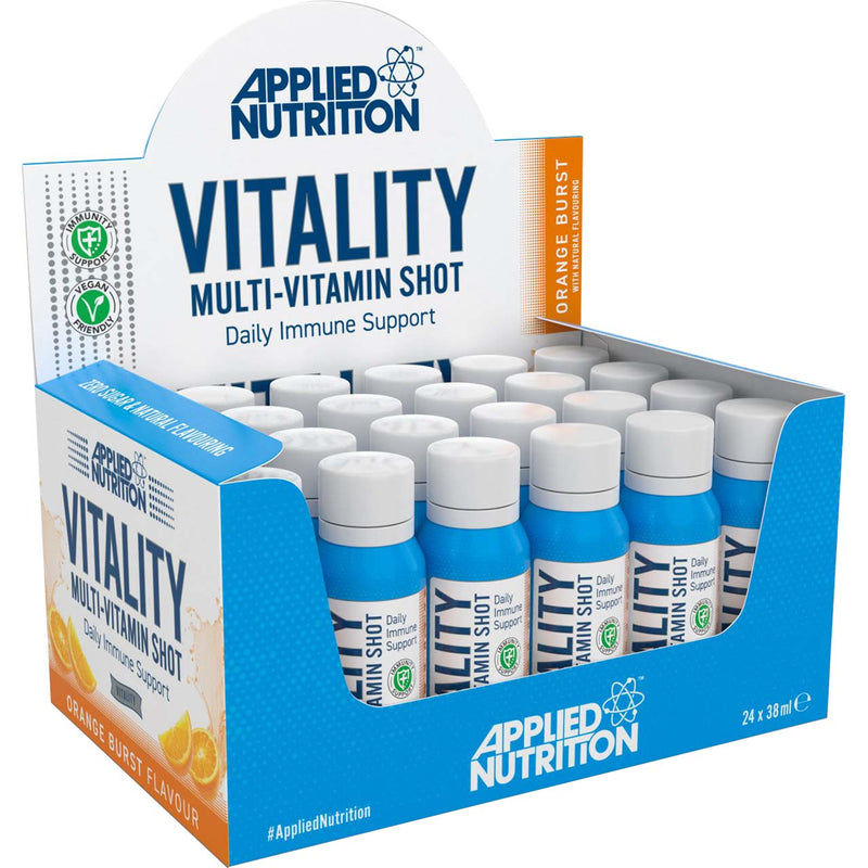 MySupplementShop Sports Supplements Vitality Multi-Vitamin Shot, Orange Burst - 24 x 38ml by MySupplementShop