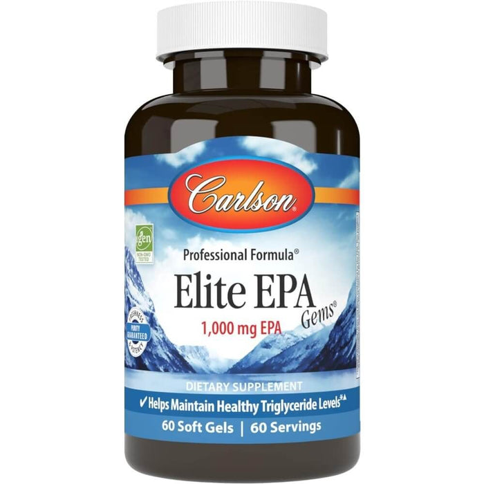 Carlson Labs Elite EPA Gems 1,000mg 60 Softgels - Heart Health at MySupplementShop by Carlson Labs