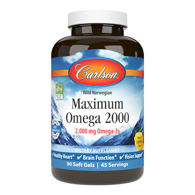 Carlson Labs Maximum Omega 2000 – 90 + 30 Kapseln
