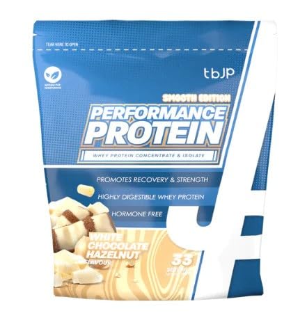 Trained by JP Performance Protein 1kg - White Chocolate Hazelnut - Sports Nutrition at MySupplementShop by Trained By JP