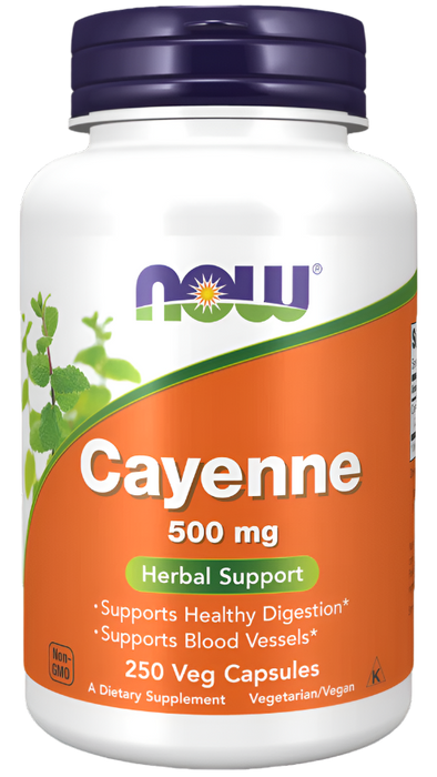 NOW Foods Cayenne, 500 mg – 250 Kapseln