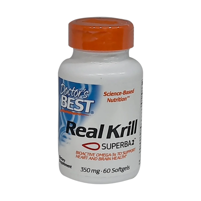 Doctor's Best Echter Krill, 350 mg – 60 Kapseln