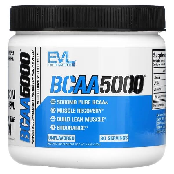 EVLution Nutrition BCAA 5000, Unflavored - 150g - BCAAs at MySupplementShop by EVLution Nutrition