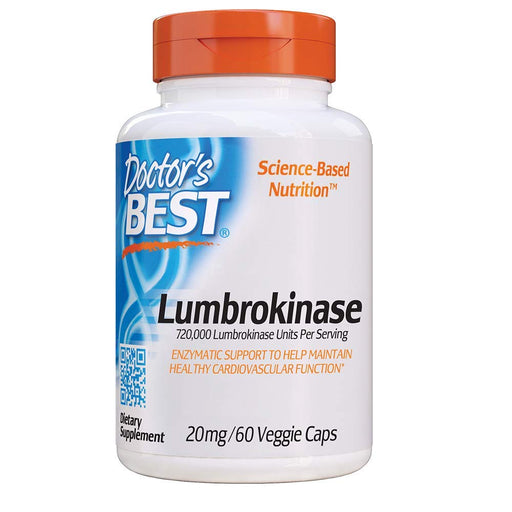 Doctor's Best Lumbrokinase, 20mg - 60 vcaps - Health and Wellbeing at MySupplementShop by Doctor's Best