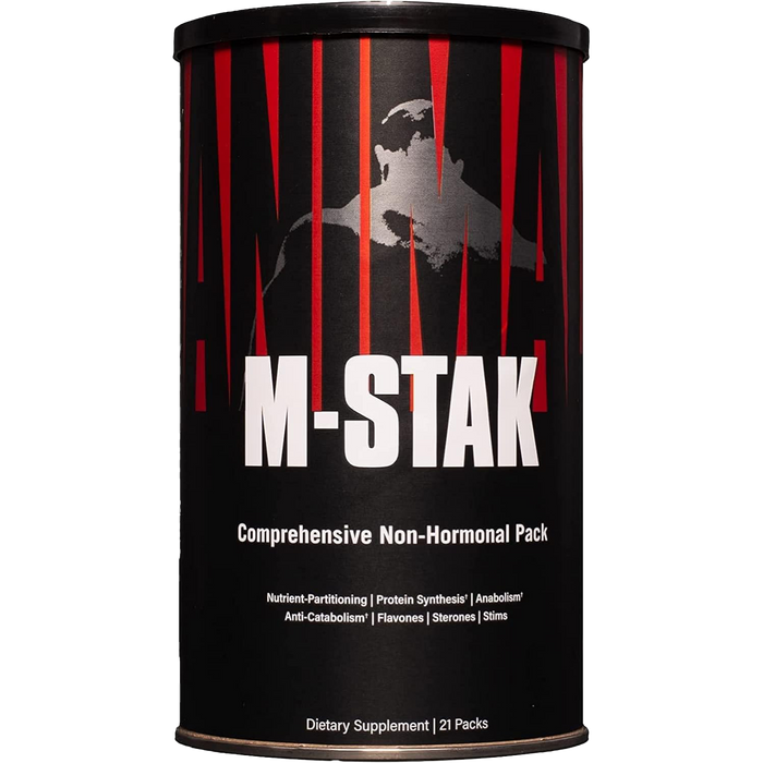 Animal M-Stak 21 count | Non-Hormonal Hard Gainers Muscle Building Stack with Energy Complex