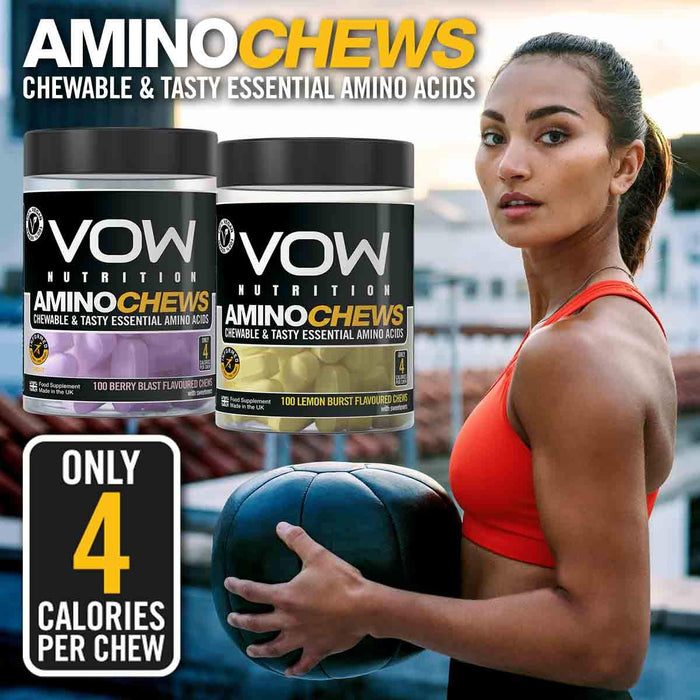 VOW Nutrition Amino Chews 100Tabs - Amino Acids and BCAAs at MySupplementShop by VOW Nutrition