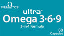 Vitabiotics Ultra Omega 3-6-9 3-in-1 Formula 60 Capsules - Energy & Mind at MySupplementShop by Vitabiotics