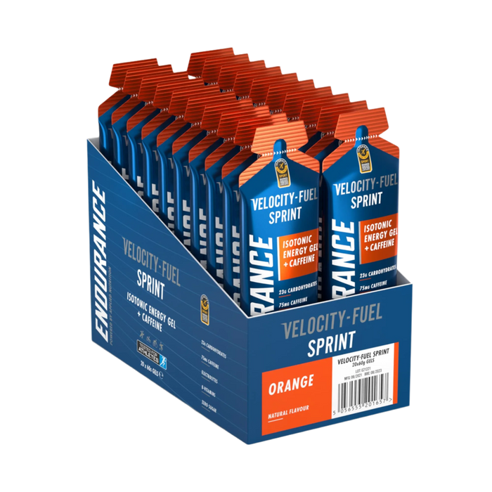 Applied Nutrition Endurance Sprint Isotonic Energy Gel + Caffeine, Orange 20 x 60g