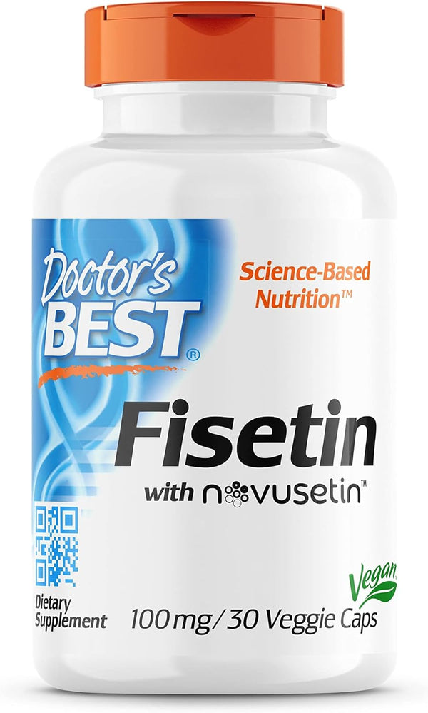 Doctor's Best Fisetin with Novusetin, 100mg - 30 vcaps - Health and Wellbeing at MySupplementShop by Doctor's Best