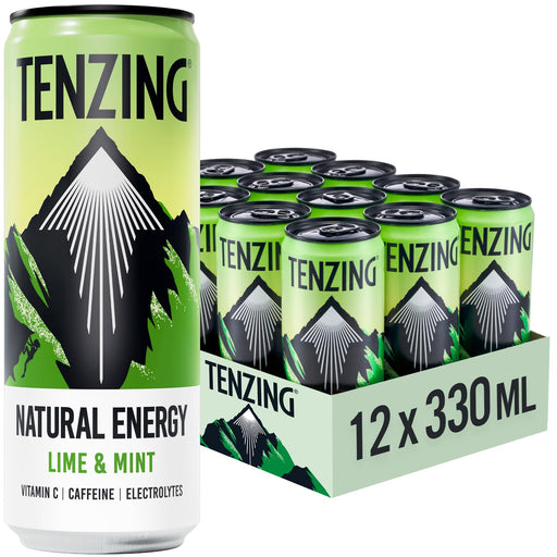 Tenzing Natural Energy 12x330ml - Lime & Mint - Sports Nutrition at MySupplementShop by Tenzing