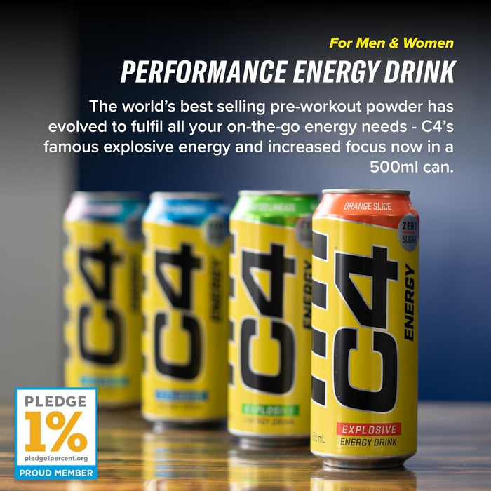 Cellucor C4 Explosive Energy Drink 12 x 500ml - Drinks and Shakes at MySupplementShop by Cellucor C4