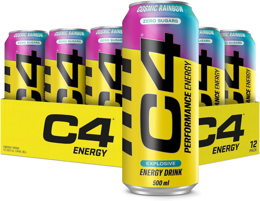 C4 Energy Drink 12x500ml (Orangenscheibe)