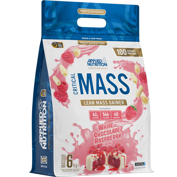 Applied Nutrition Critical Mass Professional, White Chocolate & Raspberry 6kg - Weight Gainers & Carbs at MySupplementShop by Applied Nutrition