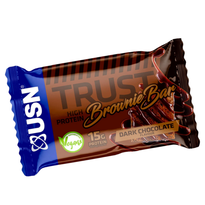 USN Trust Vegan Brownie 12x60g dunkle Schokolade