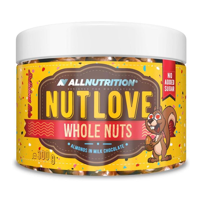 Allnutrition Nutlove Whole Nuts, Almonds in Milk Chocolate and Cinnamon - 300g