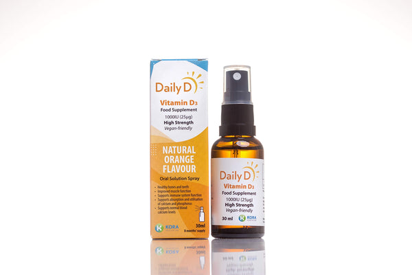 DailyD 1000iu Vitamin D3 Spray - 30ml - Bone Care at MySupplementShop by K Kora Healthcare Daily D