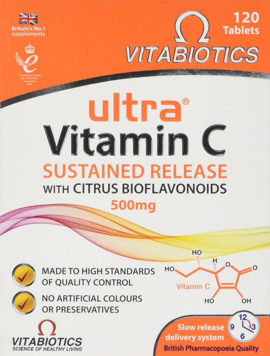 Vitabiotics Ultra Vitamin C 500mg 60 Tablets - Immune Support at MySupplementShop by Vitabiotics