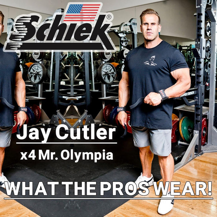 Schiek 1000PLS - Power Lifting Straps w/Jay Cutler Logo