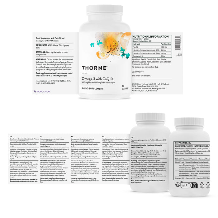 Thorne OMEGA-3 WITH COQ10 409583 | Premium Nutritional Supplement at MYSUPPLEMENTSHOP