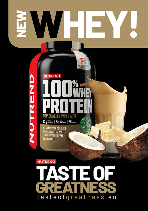 Nutrend 100% Whey Protein, Mango + Vanilla 2250g