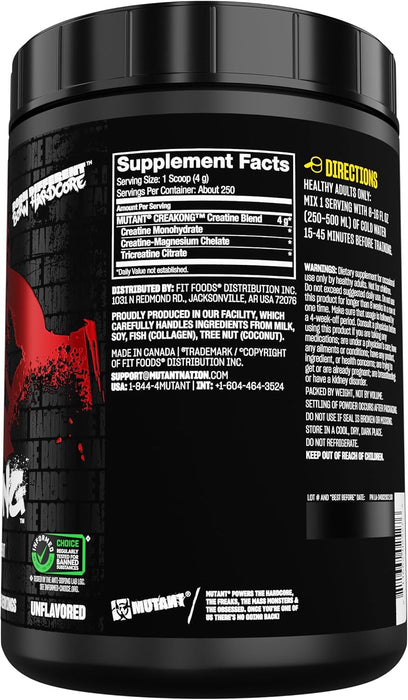 Mutant CREAKONG Triple Creatine Blend 300g (75 Servings)