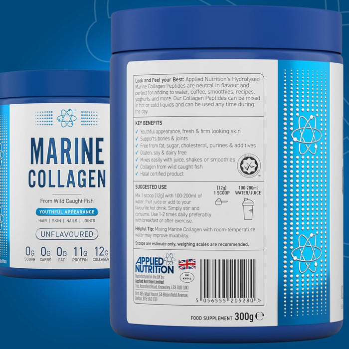 Applied Nutrition Unflavored Marine Collagen 300g