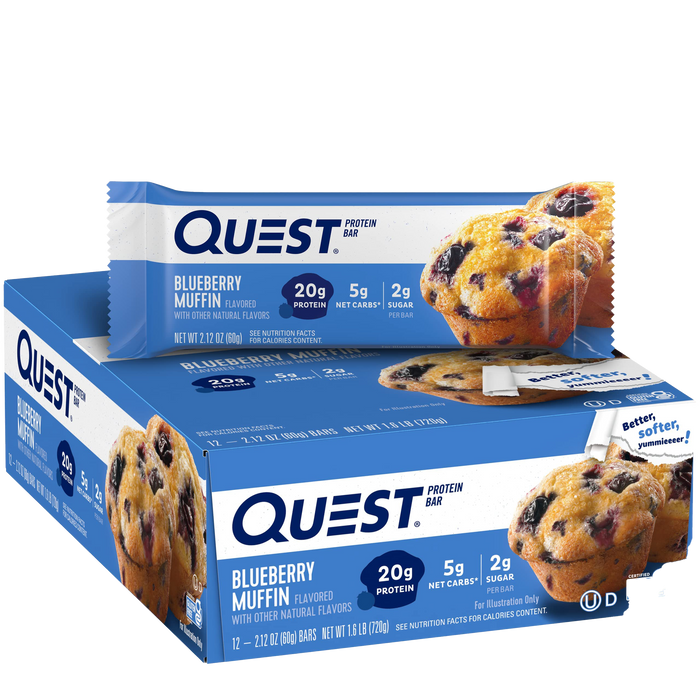 Quest Nutrition Bar 12x60g Blueberry Muffin