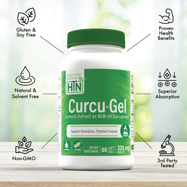 Health Thru Nutrition Curcu-Gel, 325 mg – 60 Kapseln
