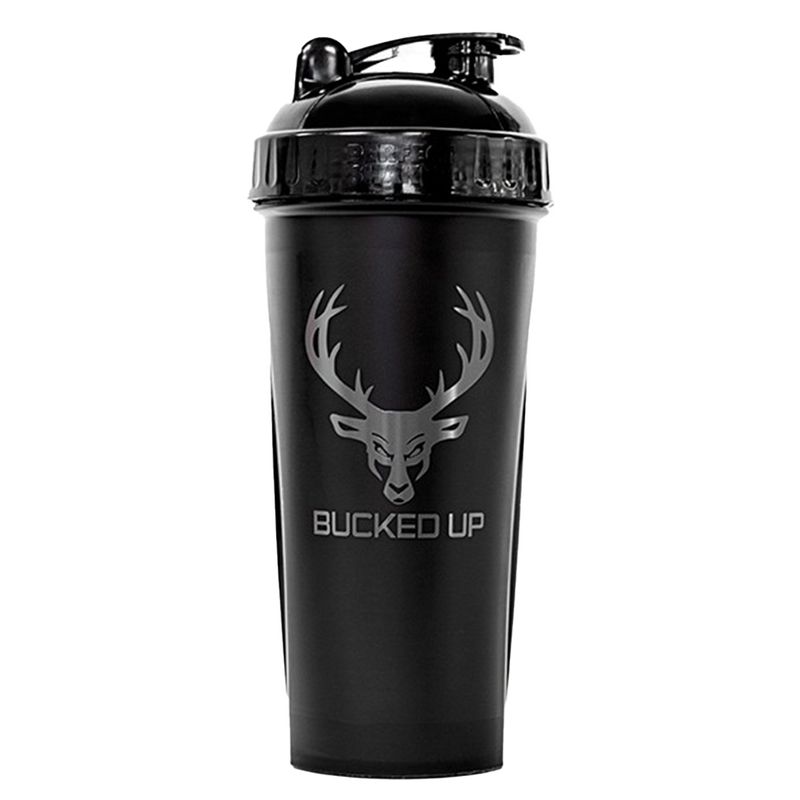 Bucked Up Perfect Shaker 28oz 795ml Black / Grey - Shaker Bottle at MySupplementShop by Bucked Up