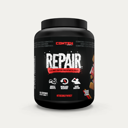 Conteh Sports Repair 1980g - Caramel Biscuit - Whey Protein at MySupplementShop by Conteh Sports