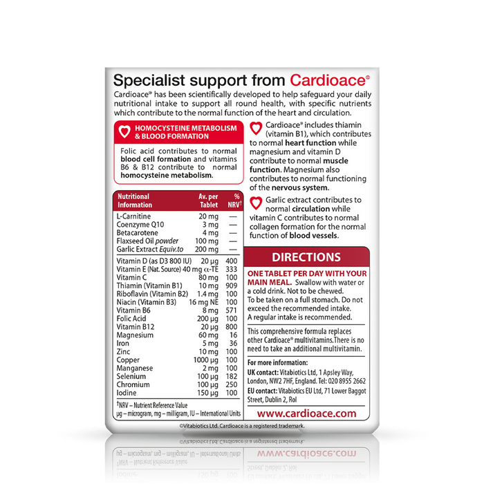 Vitabiotics Cardioace 30 Tablets