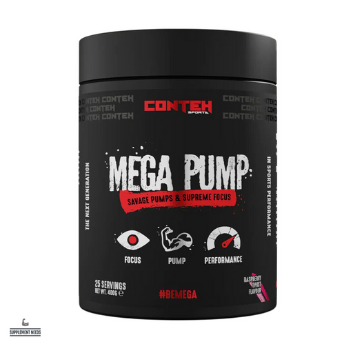 Conteh Sports Mega Pump 400g Raspberry Twist | Top Rated Sports Nutrition at MySupplementShop.co.uk