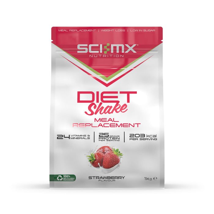 Sci-MX Diet Meal Replacement 1kg Strawberry - Supplements at MySupplementShop by Sci-MX