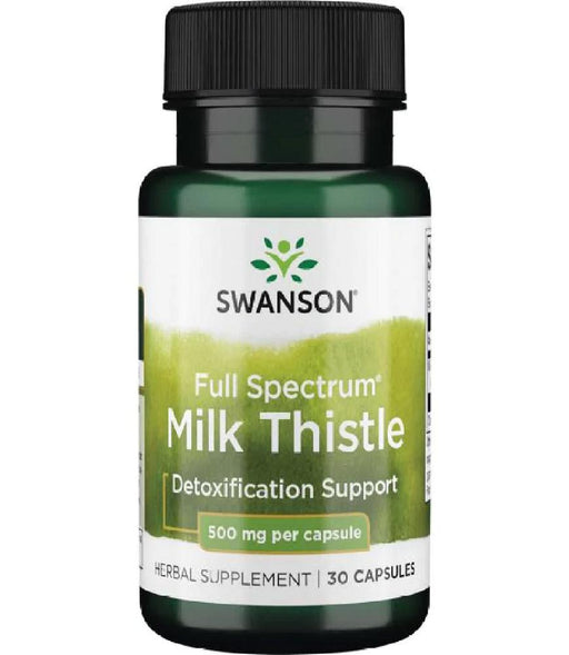 Swanson Full Spectrum Milk Thistle, 500mg - 30 caps | Top Rated Sports Supplements at MySupplementShop.co.uk