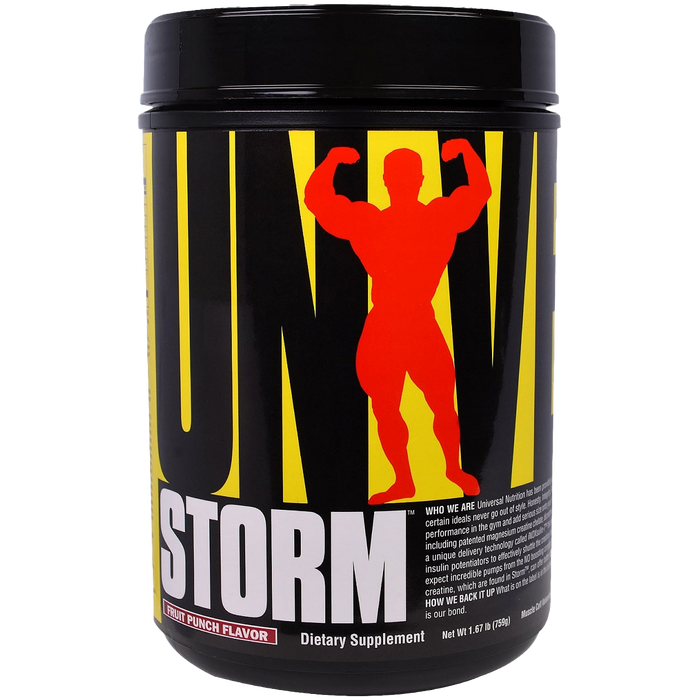 Universal Nutrition Storm, Blaue Himbeere – 750 Gramm