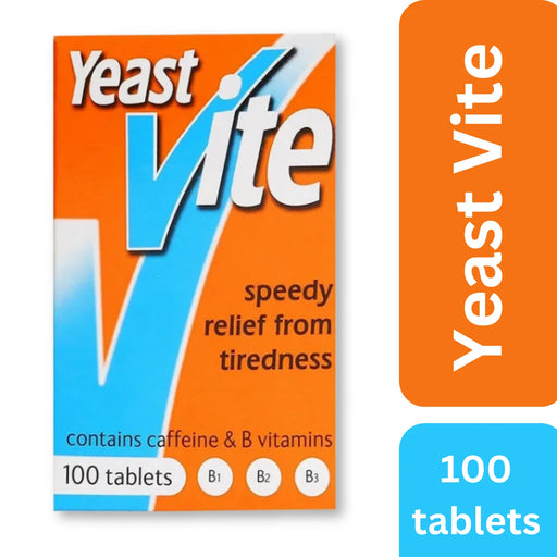 Yeast Vite 100 Tablets for speedy relief of mental and physical fatigue and tiredness - Energy & Mind at MySupplementShop by Yeast Vite