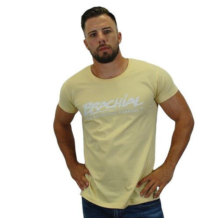 Brachial T-Shirt Sign - Ivory/White - Medium - T-Shirt at MySupplementShop by Brachial The Lifestyle Company