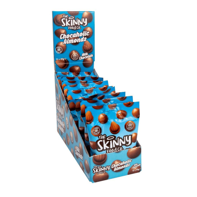 The Skinny Food Co Chocaholic Almonds 12x40g Choc Almonds