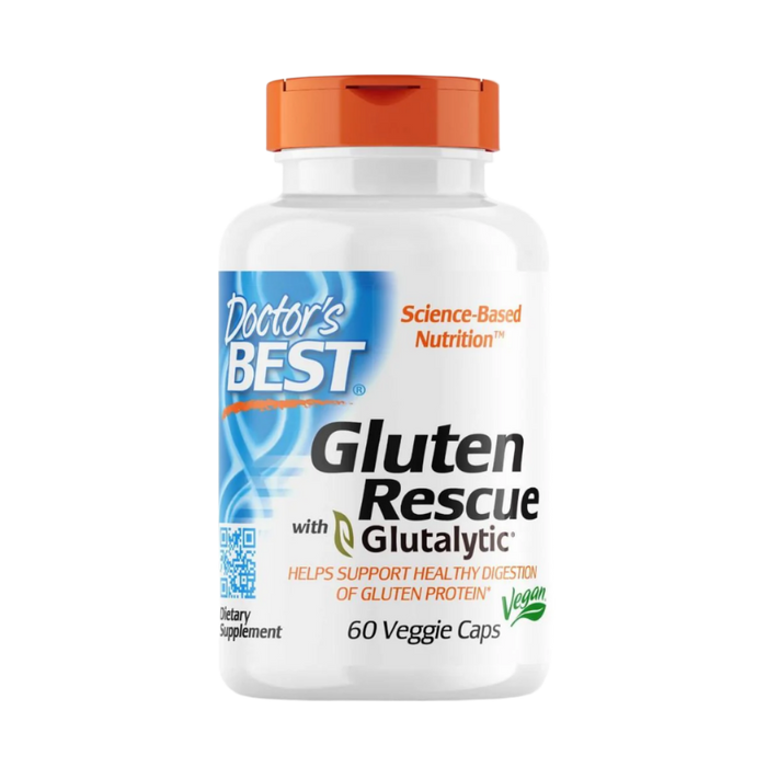 Doctor's Best Gluten Rescue with Glutalytic 60 Veggie Capsules