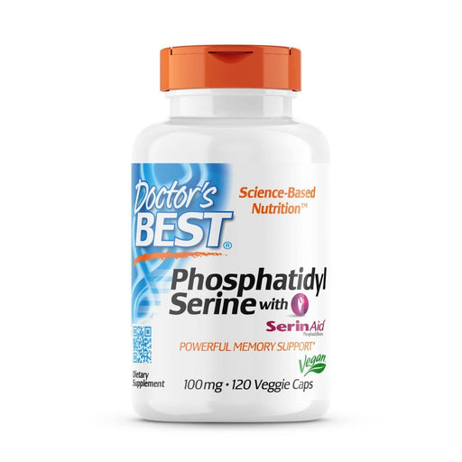 Doctor's Best Phosphatidylserine with SerinAid, 100 mg 120 Veggie Capsules | Premium Supplements at MYSUPPLEMENTSHOP