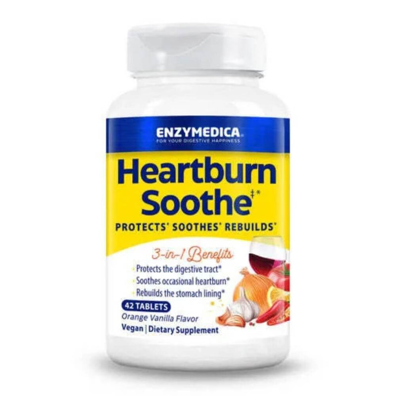 Enzymedica Heartburn Soothe Vanilla-Orange 42 Chewables Best Value Medication at MYSUPPLEMENTSHOP.co.uk