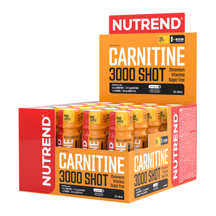 Nutrend Carnitine 3000 Shot, Orange – 20 x 60 ml.