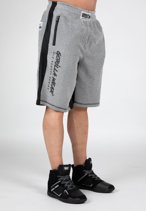 Gorilla Wear Augustine Old School Shorts - Grey - Shorts at MySupplementShop by Gorilla Wear