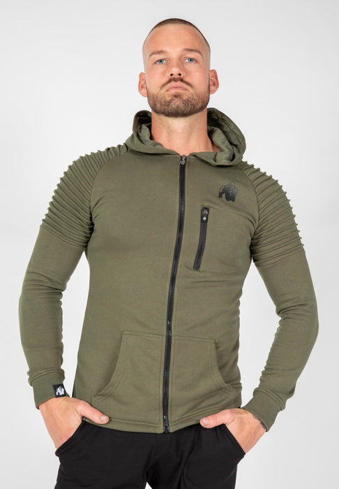 Gorilla Wear Delta Hoodie - Army Green - Hoodie at MySupplementShop by Gorilla Wear