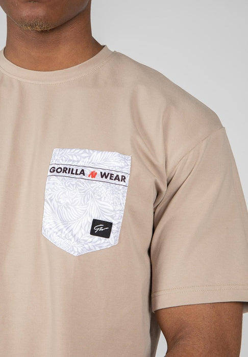 Gorilla Wear Dover Oversized T-Shirt - Beige