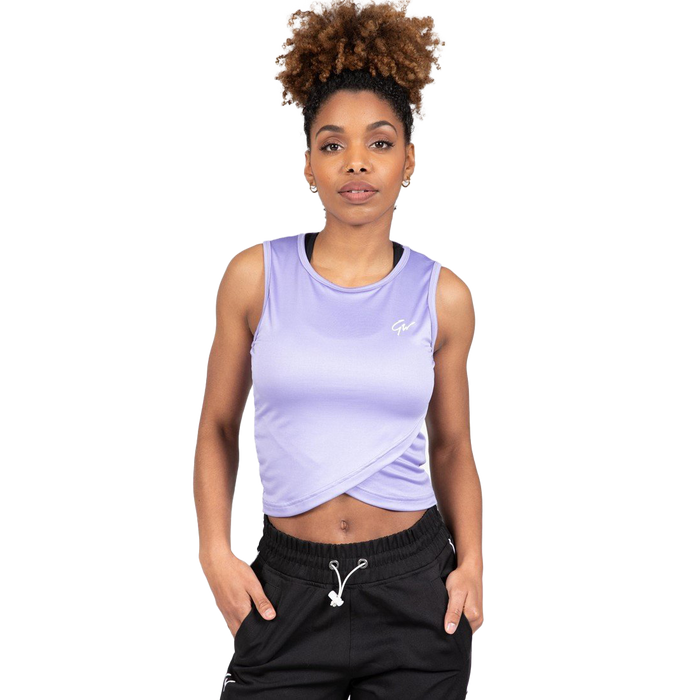 Gorilla Wear Estelle Twisted Crop Top - Lilac