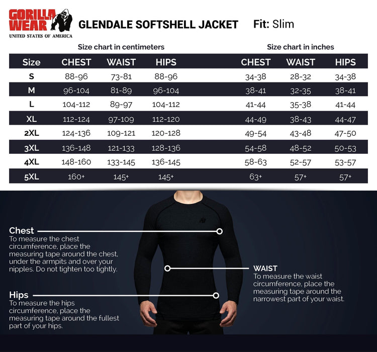 Gorilla Wear Glendale Softshell Jacket Black