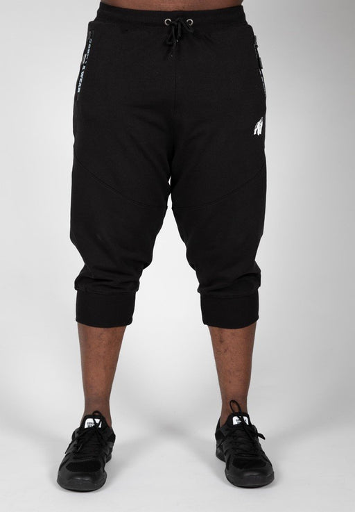 Gorilla Wear Knoxville 3/4 Sweatpants - Black - Large - Sweatpants at MySupplementShop by Gorilla Wear