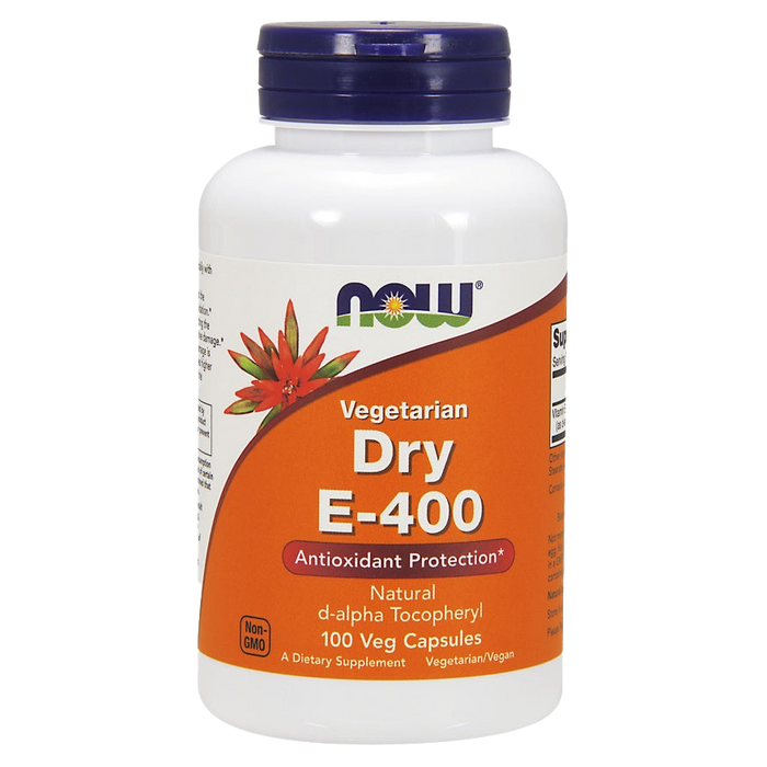 NOW Foods Vitamin E-400 trocken, vegetarisch – 100 Kapseln