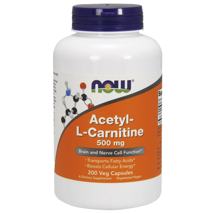 NOW Foods Acetyl-L-Carnitin, 500 mg – 200 Kapseln